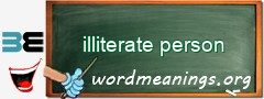 WordMeaning blackboard for illiterate person